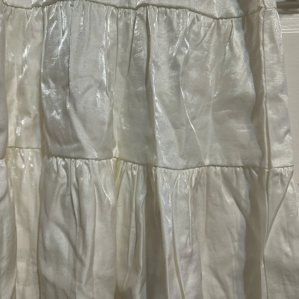 Nasty Gal, shiny white dress - size 4 - Picture 6 of 6